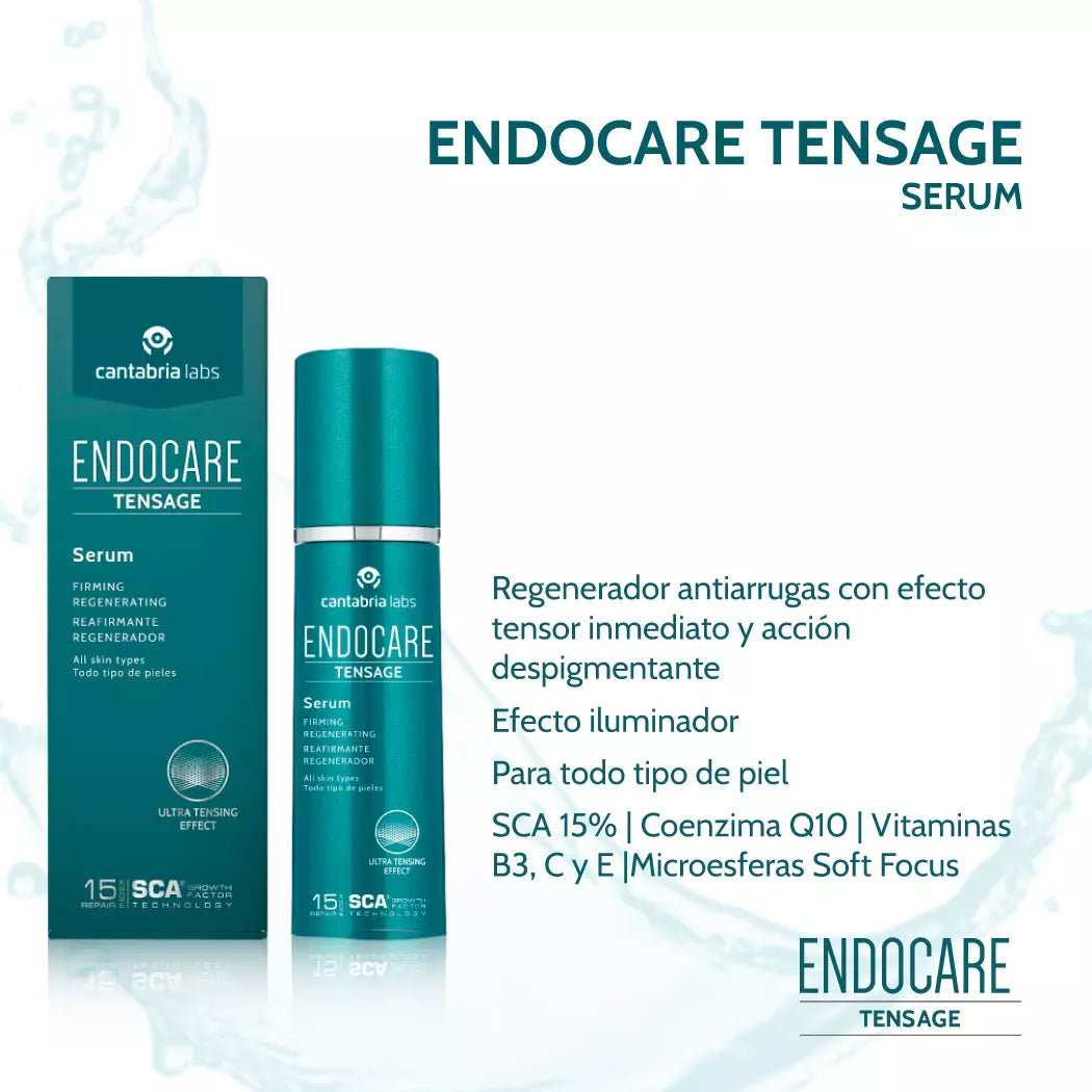 CANTABRIA LABS Endocare Tensage Sérum, Efecto Tensor Inmediato, 30ml