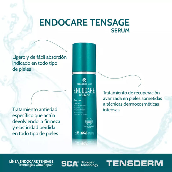 CANTABRIA LABS Endocare Tensage Sérum, Efecto Tensor Inmediato, 30ml