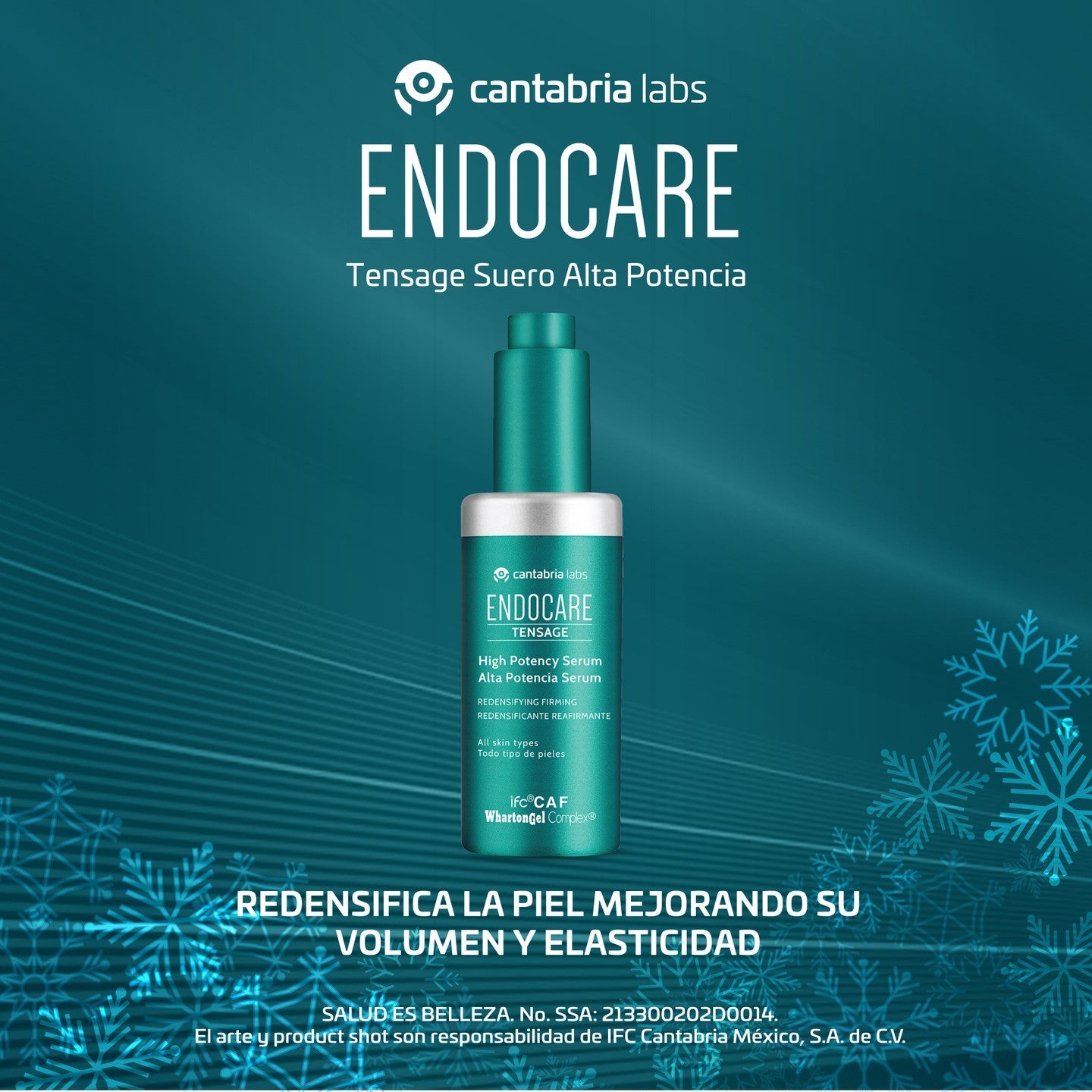 CANTABRIA LABS Endocare Tensage Sérum, Antiedad de Alta Potencia, 30ml