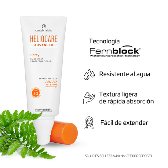 CANTABRIA LABS HELIOCARE Advanced Spray, Protector Solar en Spray, SPF 50