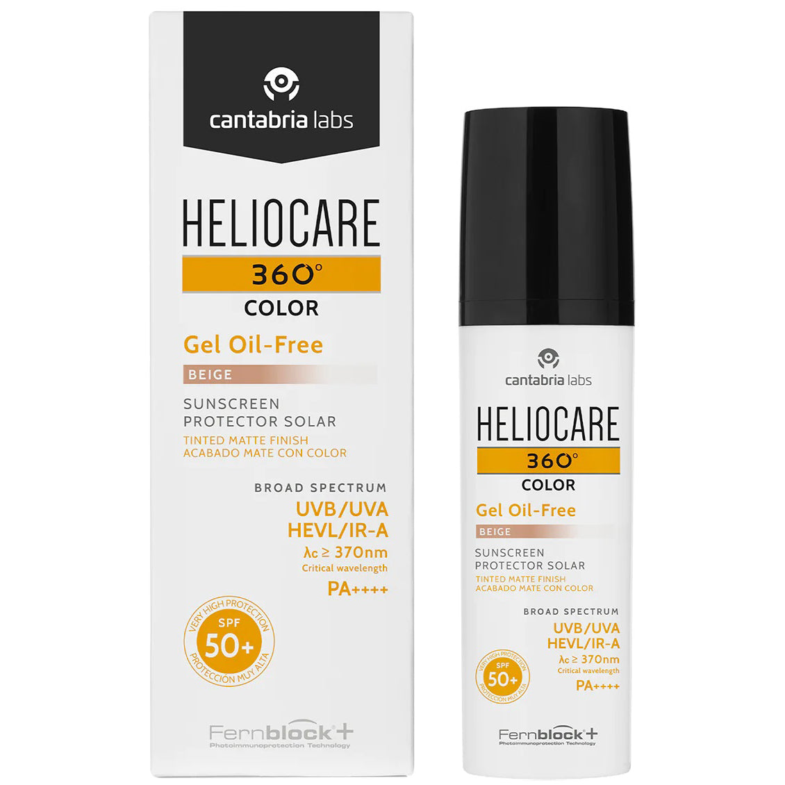 CANTABRIA LABS HELIOCARE 360º Color Gel Oil-Free Beige, SPF 50+, 50ml