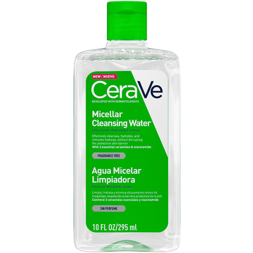 CERAVE Agua Micelar Limpiadora Facial Hidratante Desmaquillante 295ml