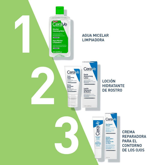 CERAVE Agua Micelar Limpiadora Facial Hidratante Desmaquillante 295ml