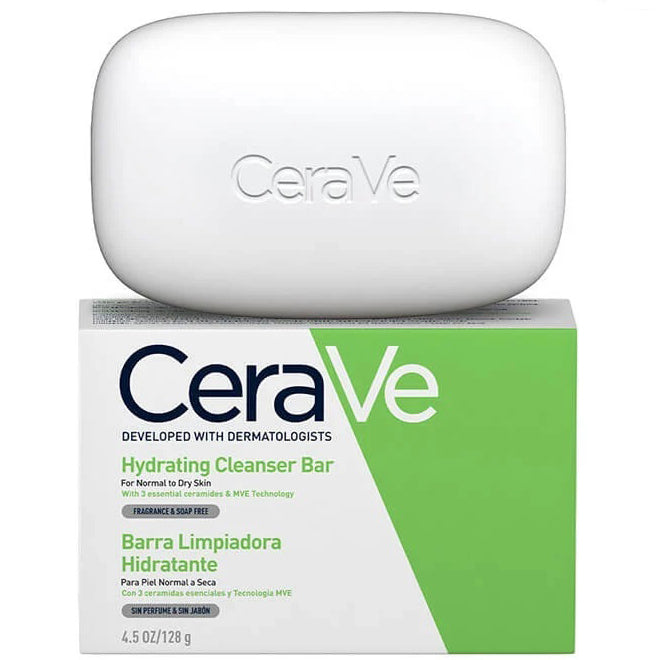 CERAVE Barra Limpiadora Hidratante para Rostro y Cuerpo 128gr