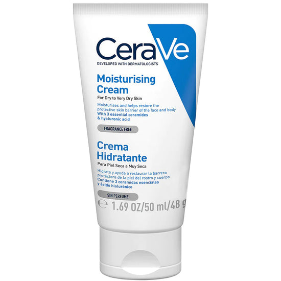 CERAVE Crema Hidratante para Rostro y Cuerpo, Piel Seca a Muy Seca, 50ml