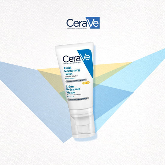 CERAVE Loción Hidratante Facial FPS 25, para piel Normal a Seca, 52ml