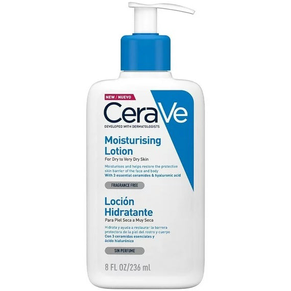 CERAVE Loción Hidratante Corporal, Para Piel Seca a Muy Seca, 236ml