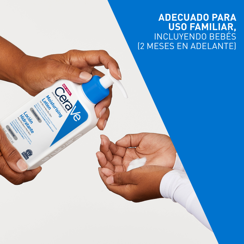 CERAVE Loción Hidratante Corporal, Para Piel Seca a Muy Seca, 236ml