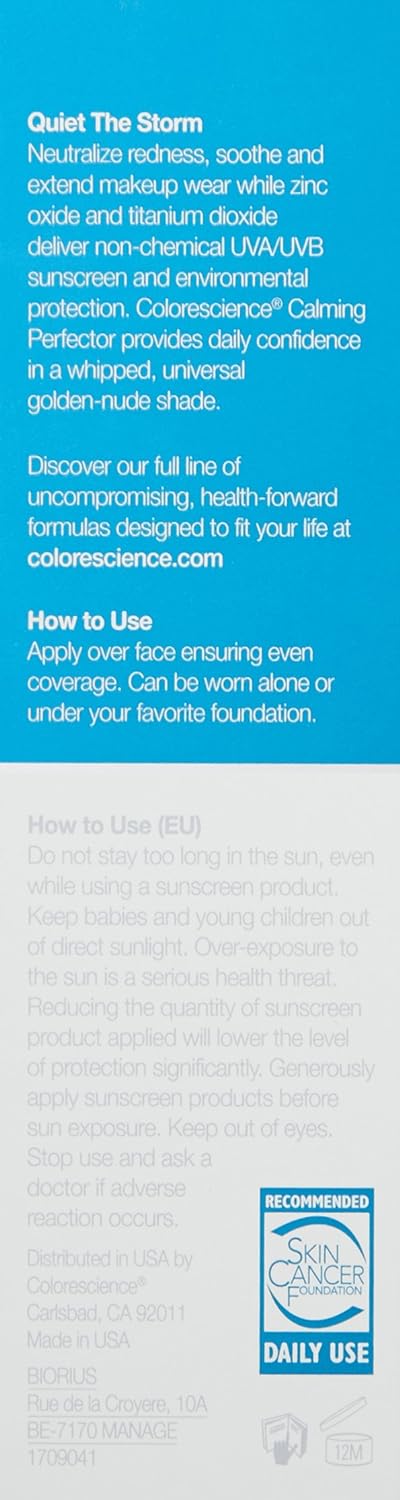 COLORESCIENCE Calming Perfector Face Primer, Primer Calmante SPF20 30ml