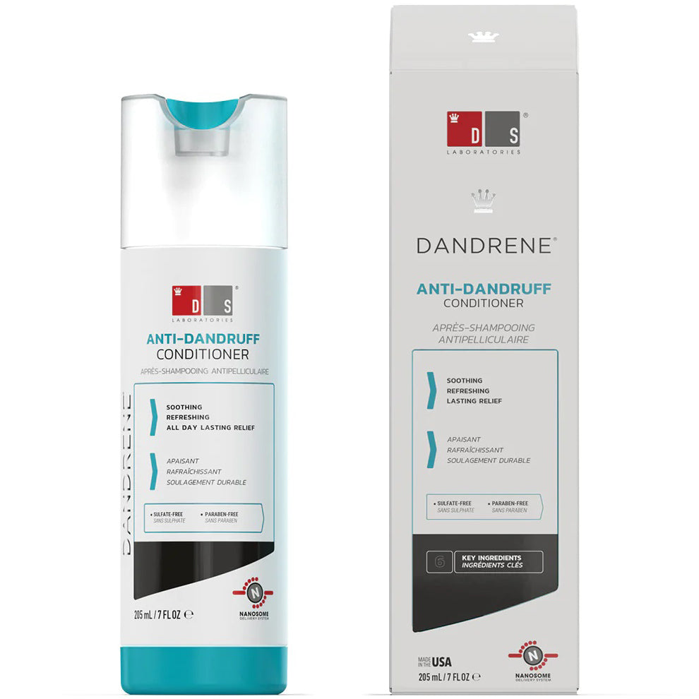 DS LABORATORIES Dandrene Acondicionador Exfoliante Anti-Caspa, 205ml