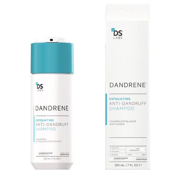 DS LABORATORIES Dandrene Anti-Dandruff Champú Exfoliante Anti-Caspa, 205ml