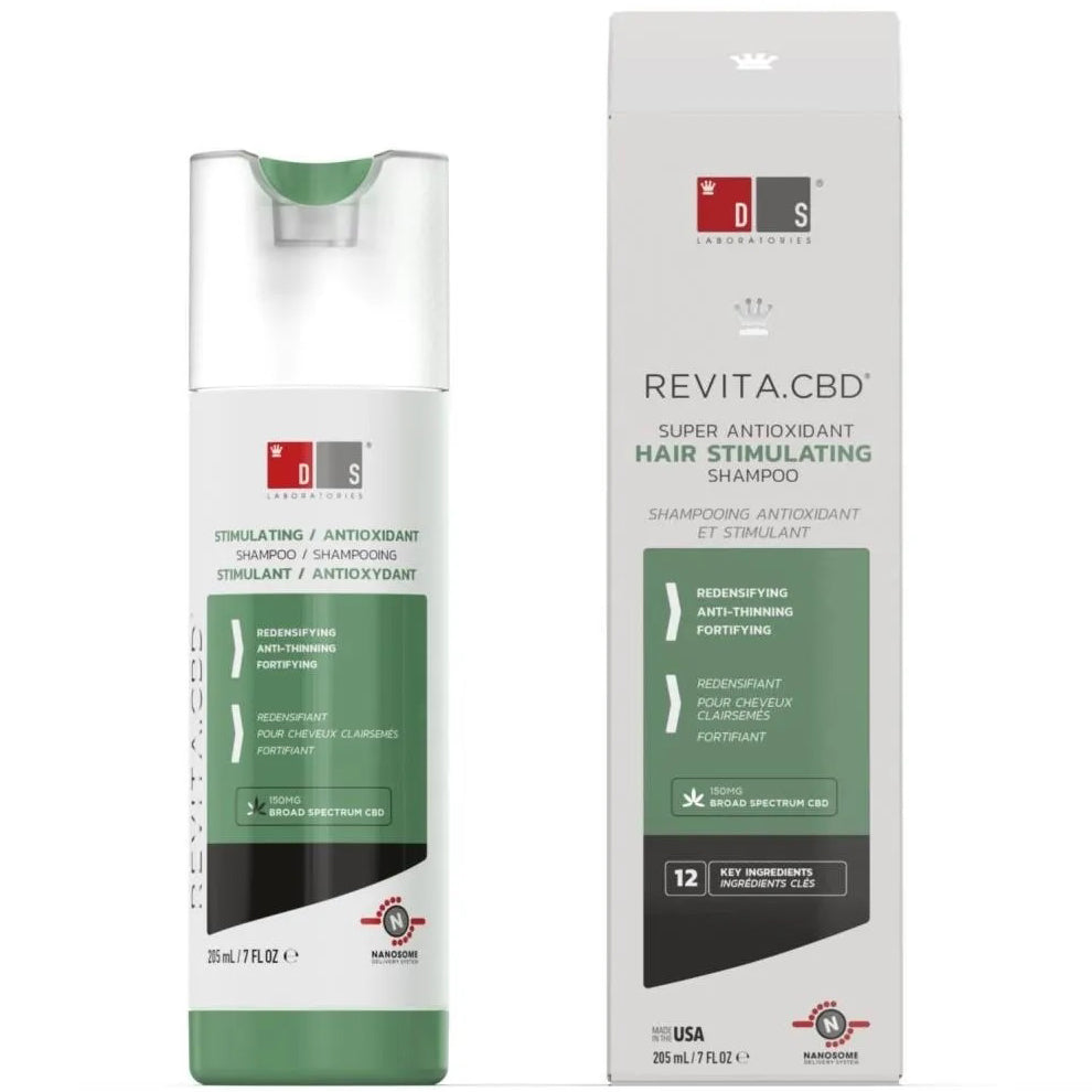 DS LABORATORIES Revita.CBD Champú Antioxidante y Densidad Cabello, 205ml