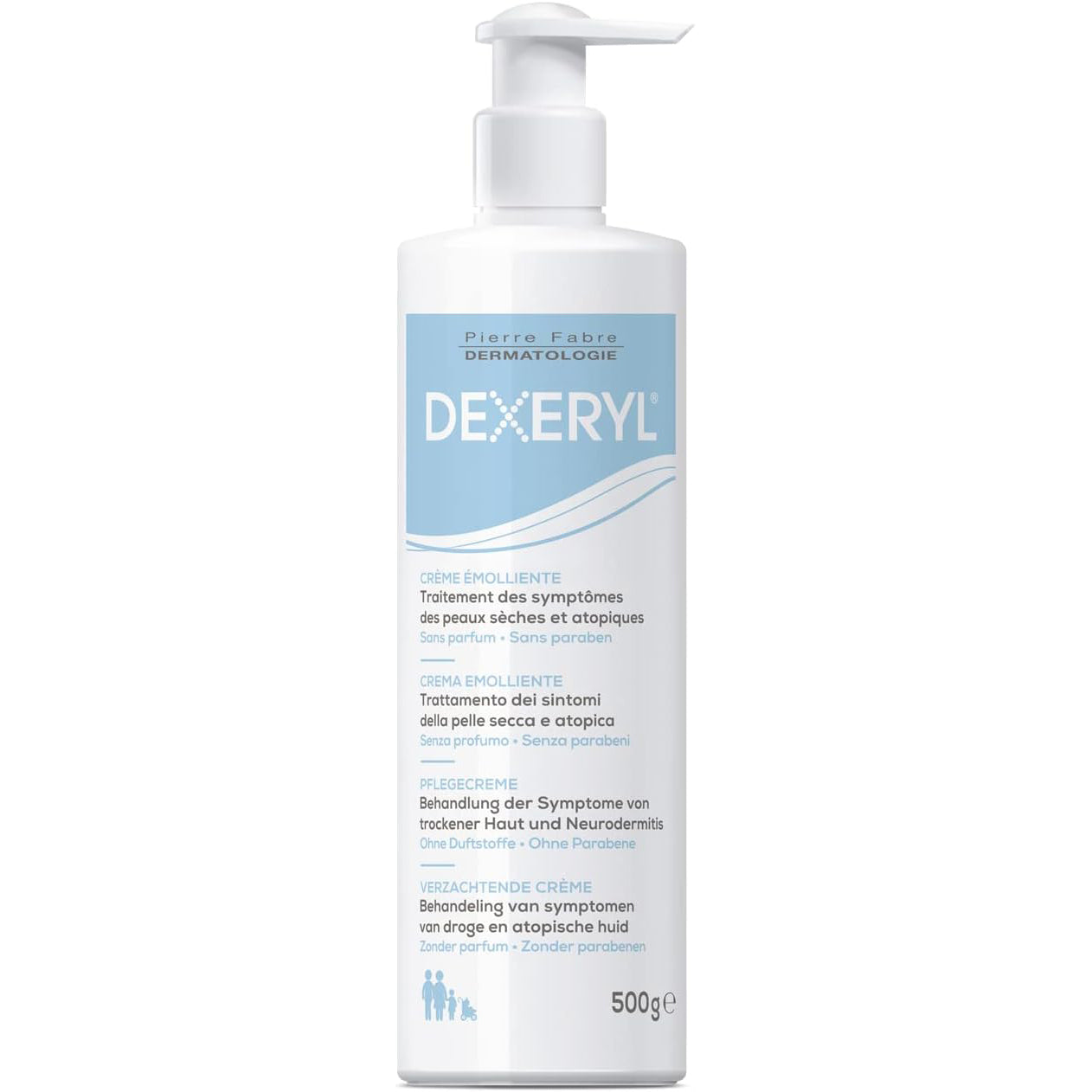 DUCRAY Dexeryl Crema Emoliente para Pieles Secas a muy Secas o Atópicas, 500gr