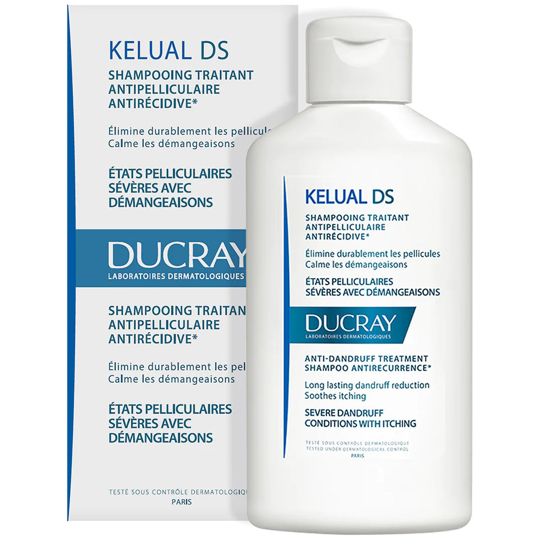 DUCRAY Kelual DS Shampoo Auxiliar Tratante para Caspa Severa, 100ml