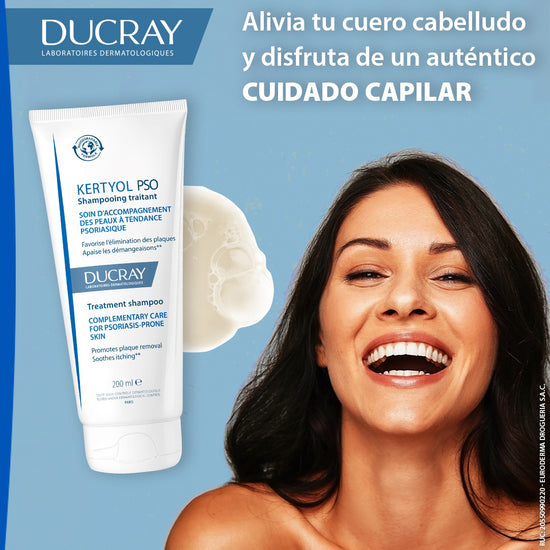 DUCRAY KERTYOL PSO Shampoo para Cuero Cabelludo con Psoriasis