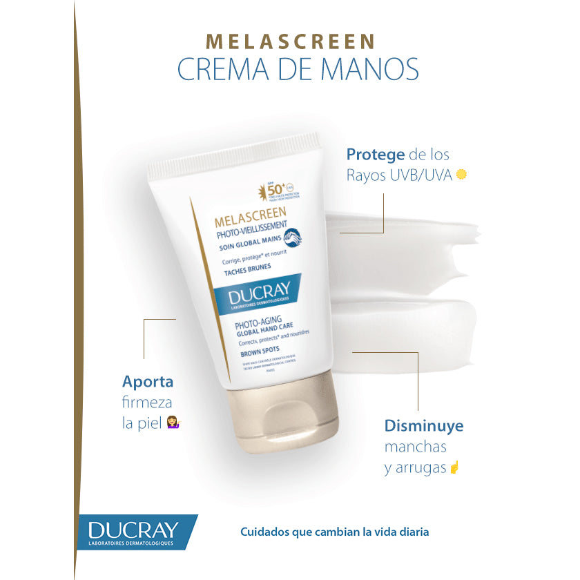 DUCRAY MELASCREEN Crema para Manos Antimanchas Antienvejecimiento, 30ml