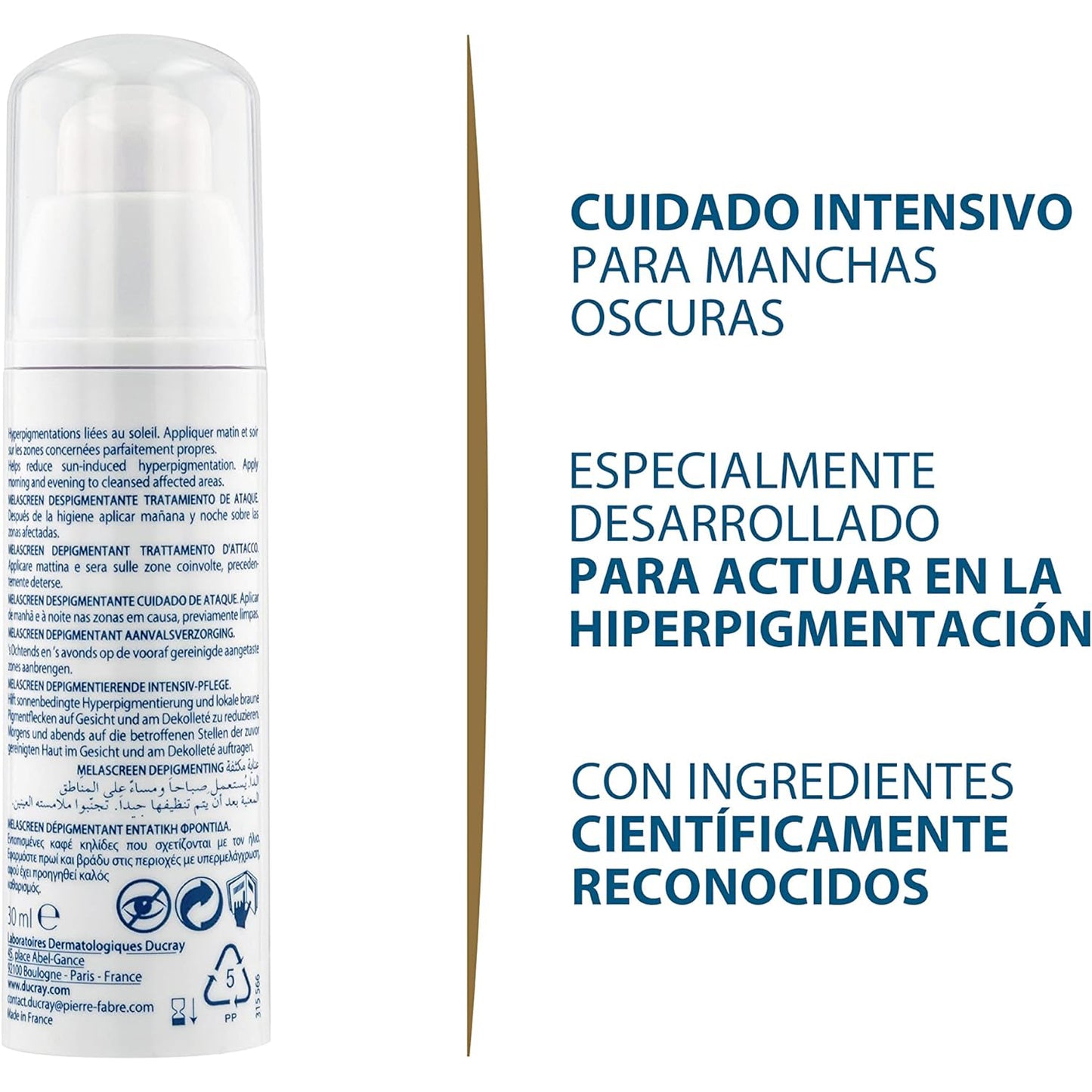 DUCRAY MELASCREEN Despigmentante Corrige la Hiperpigmentación, 30ml