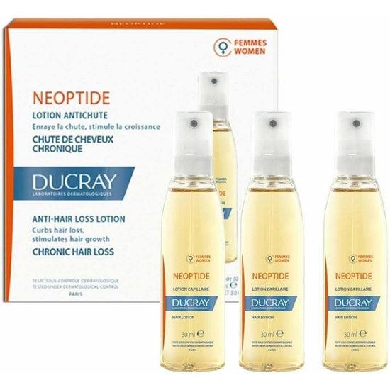 DUCRAY Loción Anticaída de Cabello para Mujer 3 Frascos de 30ml