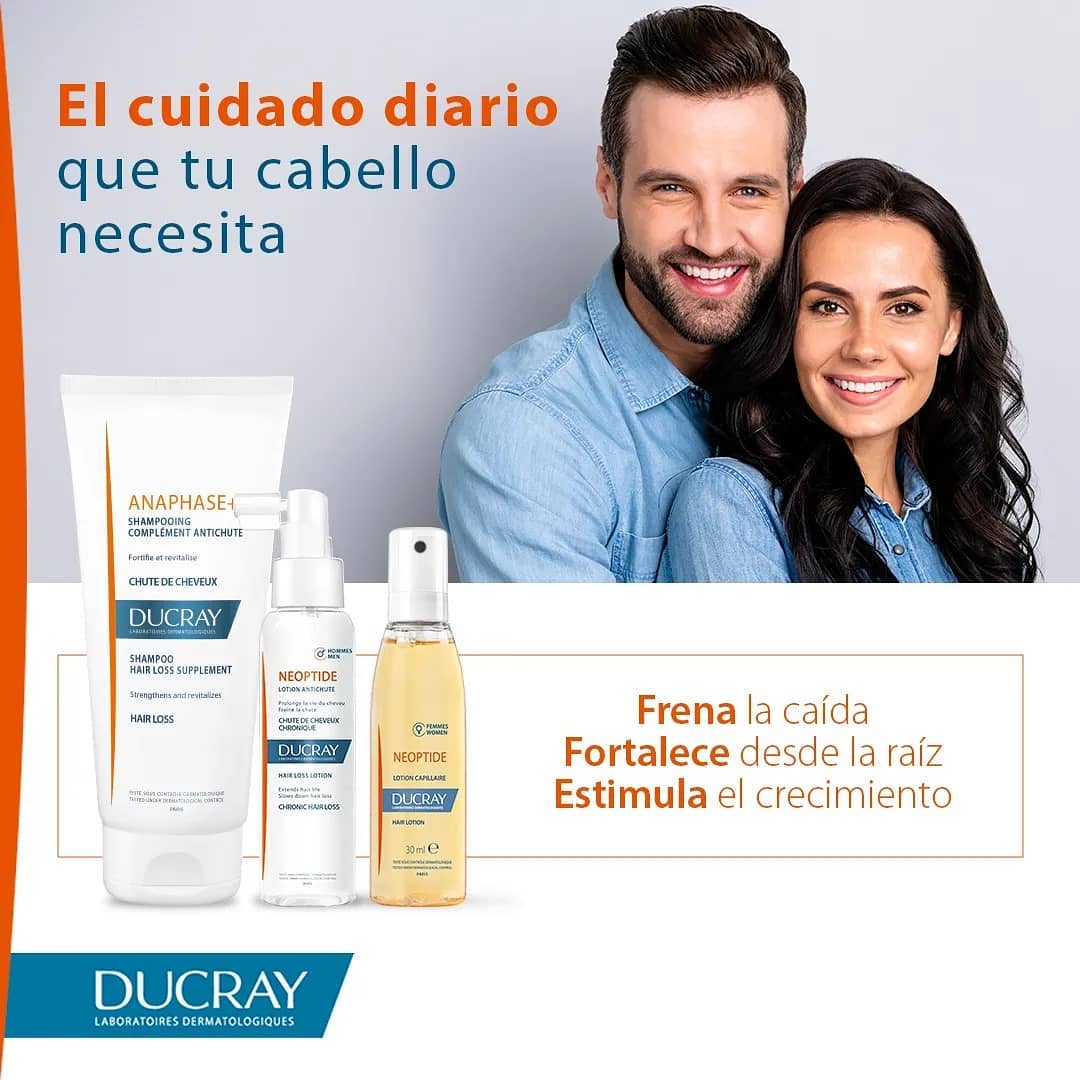 DUCRAY Loción Anticaída de Cabello para Mujer 3 Frascos de 30ml