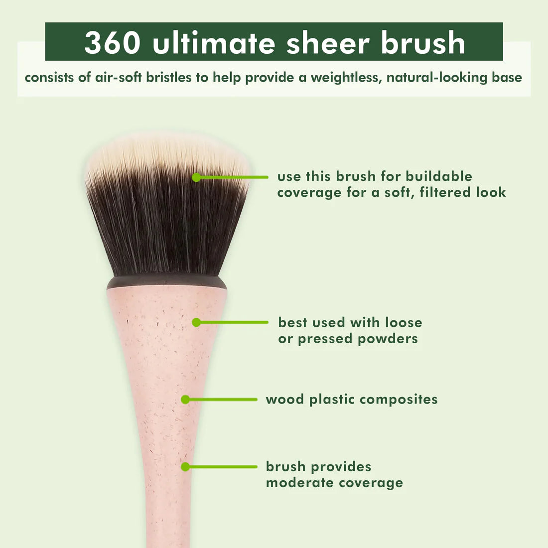 ECOTOOLS 360 Ultimate Sheer Foundation Makeup Brush