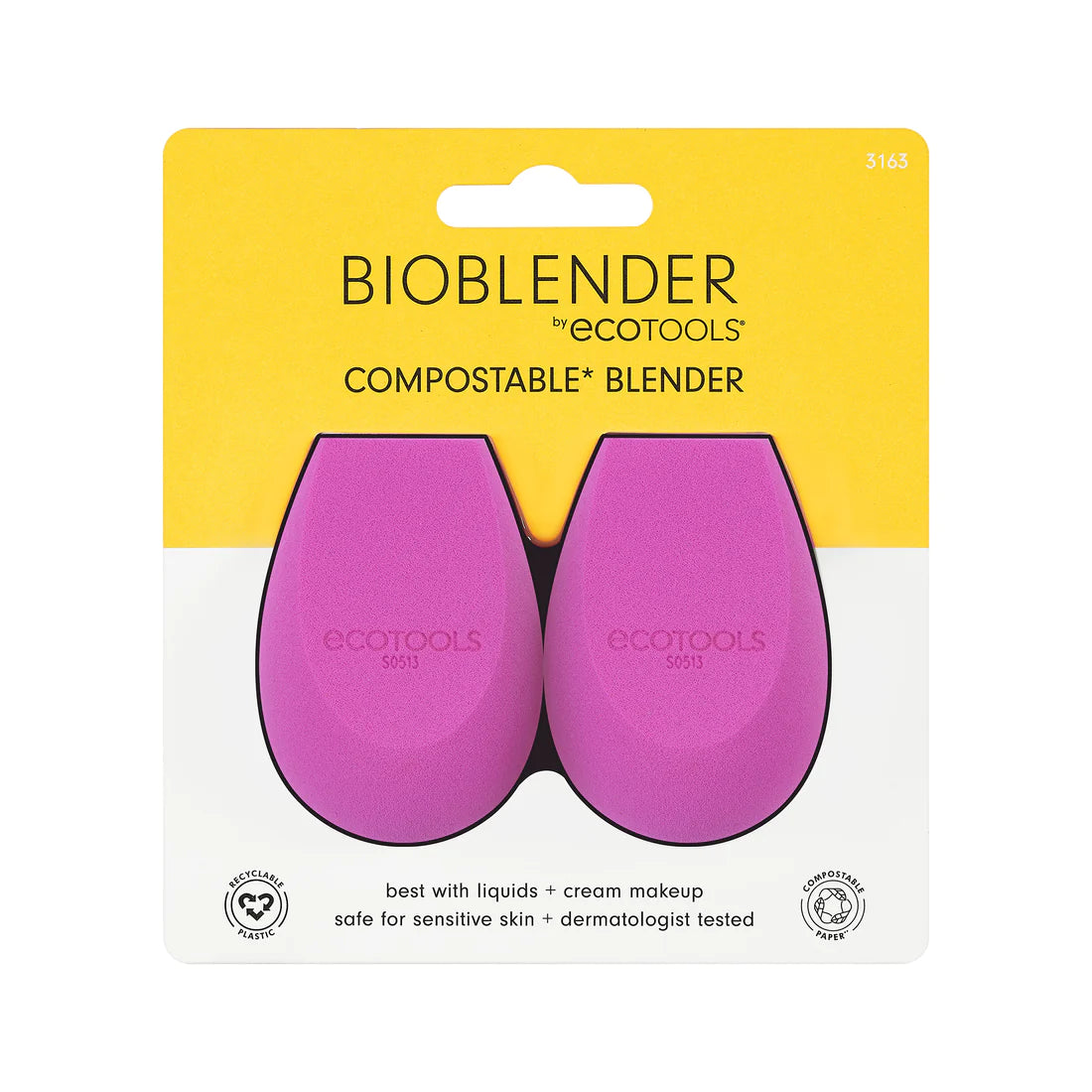 ECOTOOLS Bioblender Makeup Sponge Duo, Esponjas Maquillaje Duo