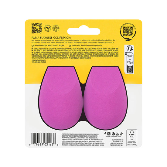 ECOTOOLS Bioblender Makeup Sponge Duo, Esponjas Maquillaje Duo