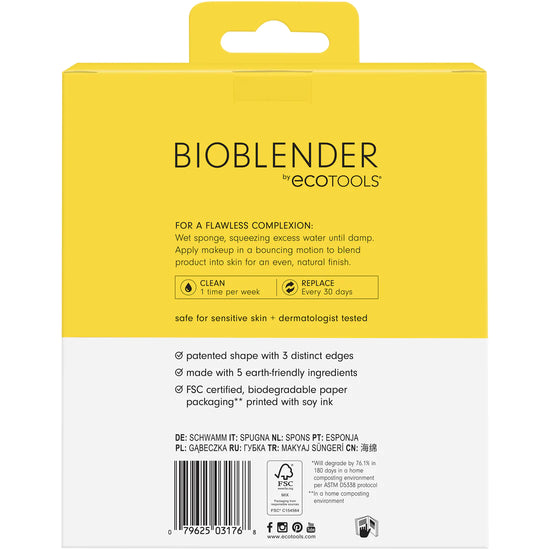 ECOTOOLS Bioblender Makeup Sponge Trio, Esponjas Maquillaje Trio