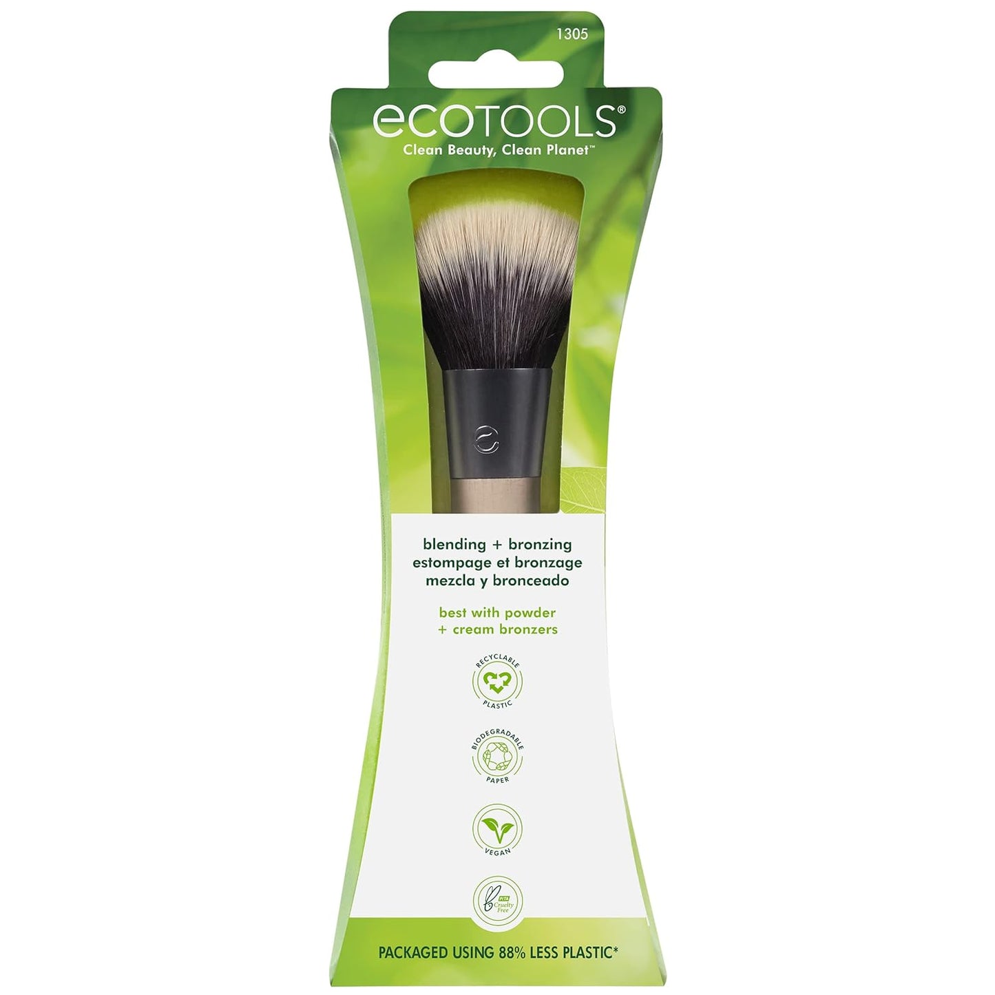 ECOTOOLS Blending & Bronzing Makeup Brush, Brocha de maquillaje