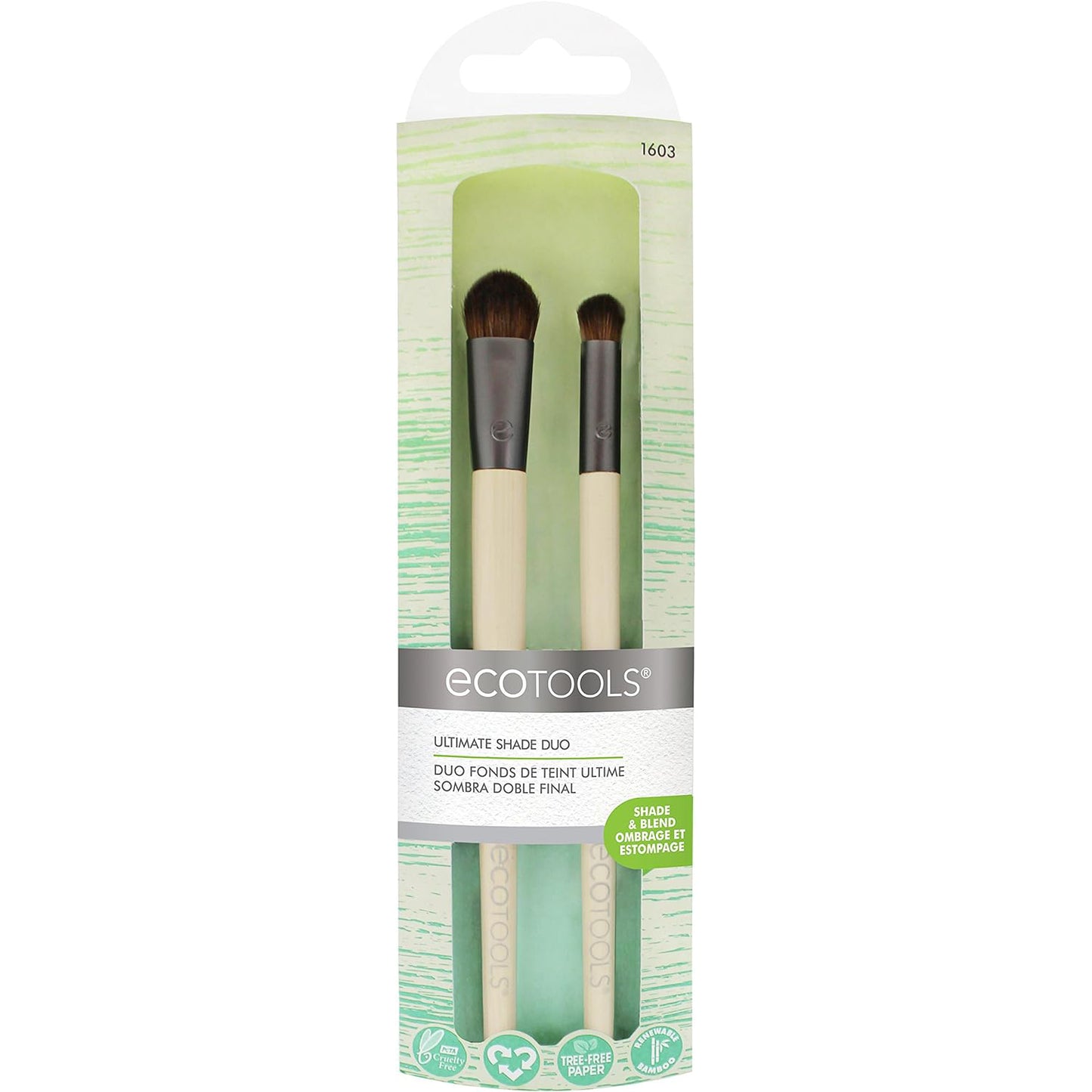 ECOTOOLS Ultimate Shade, Juego de 2 Brochas de Maquillaje