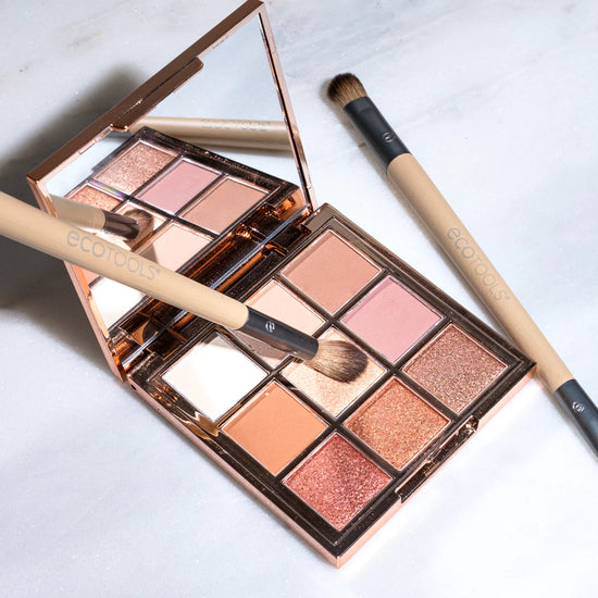 ECOTOOLS Eye Enhancing Duo Makeup Brush Set, Dúo de Brochas