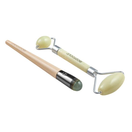 ECOTOOLS Jade Facial Roller and Eye Roller Duo