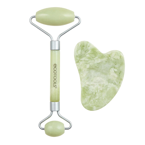 ECOTOOLS Jade Facial Roller and Gua Sha Stone Duo