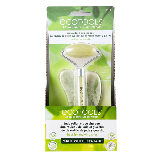 ECOTOOLS Jade Facial Roller and Gua Sha Stone Duo
