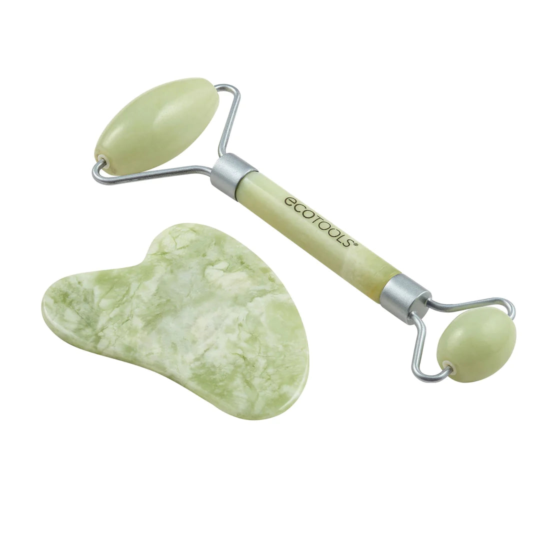 ECOTOOLS Jade Facial Roller and Gua Sha Stone Duo