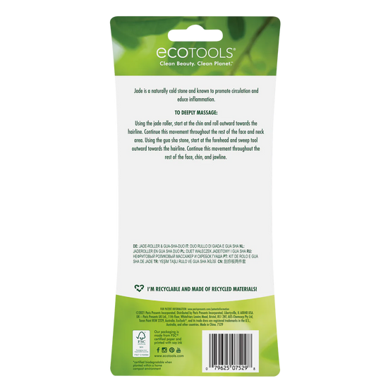 ECOTOOLS Jade Facial Roller and Gua Sha Stone Duo
