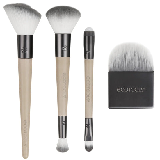 ECOTOOLS Love Your Skin Makeup Brush Kit, Kit de Brochas de Maquillaje