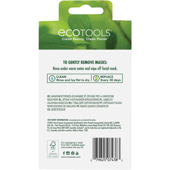 ECOTOOLS Mask Remover Sponges, Esponjas Quita Mascarillas