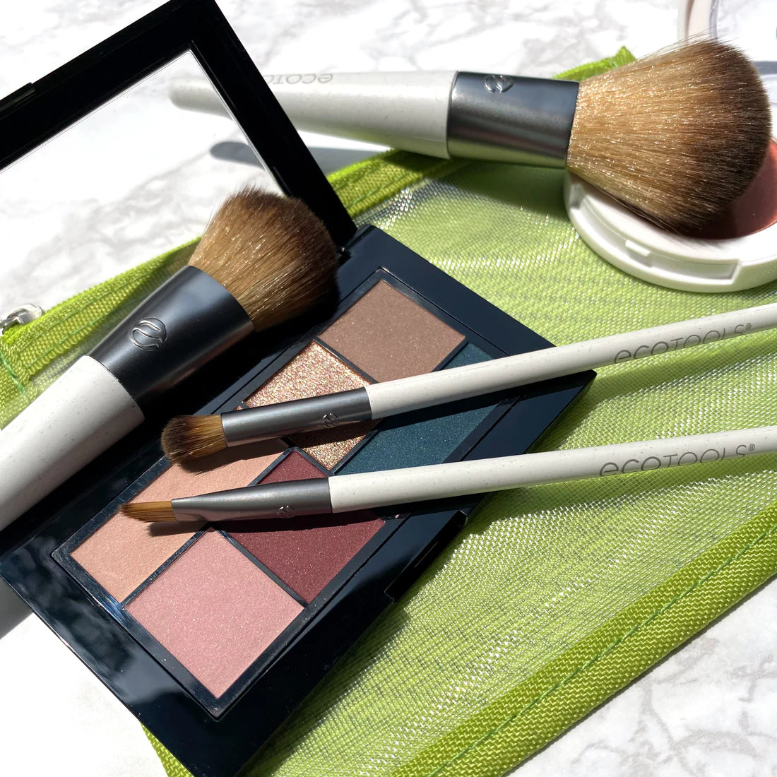 ECOTOOLS On-The-Go Style Makeup Brush Kit, Kit de Brochas de Maquillaje