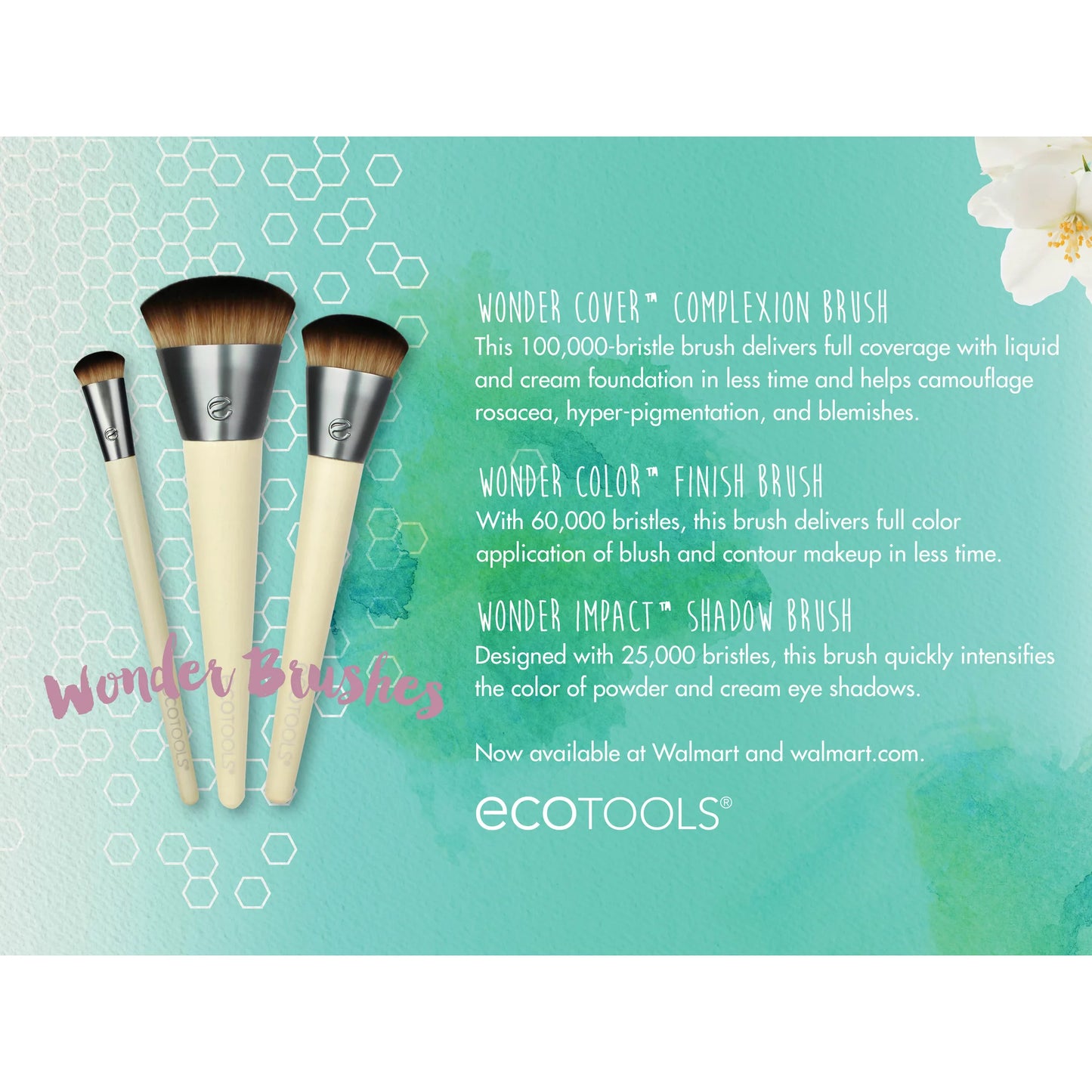 ECOTOOLS Ultimate Shade, Juego de 2 Brochas de Maquillaje