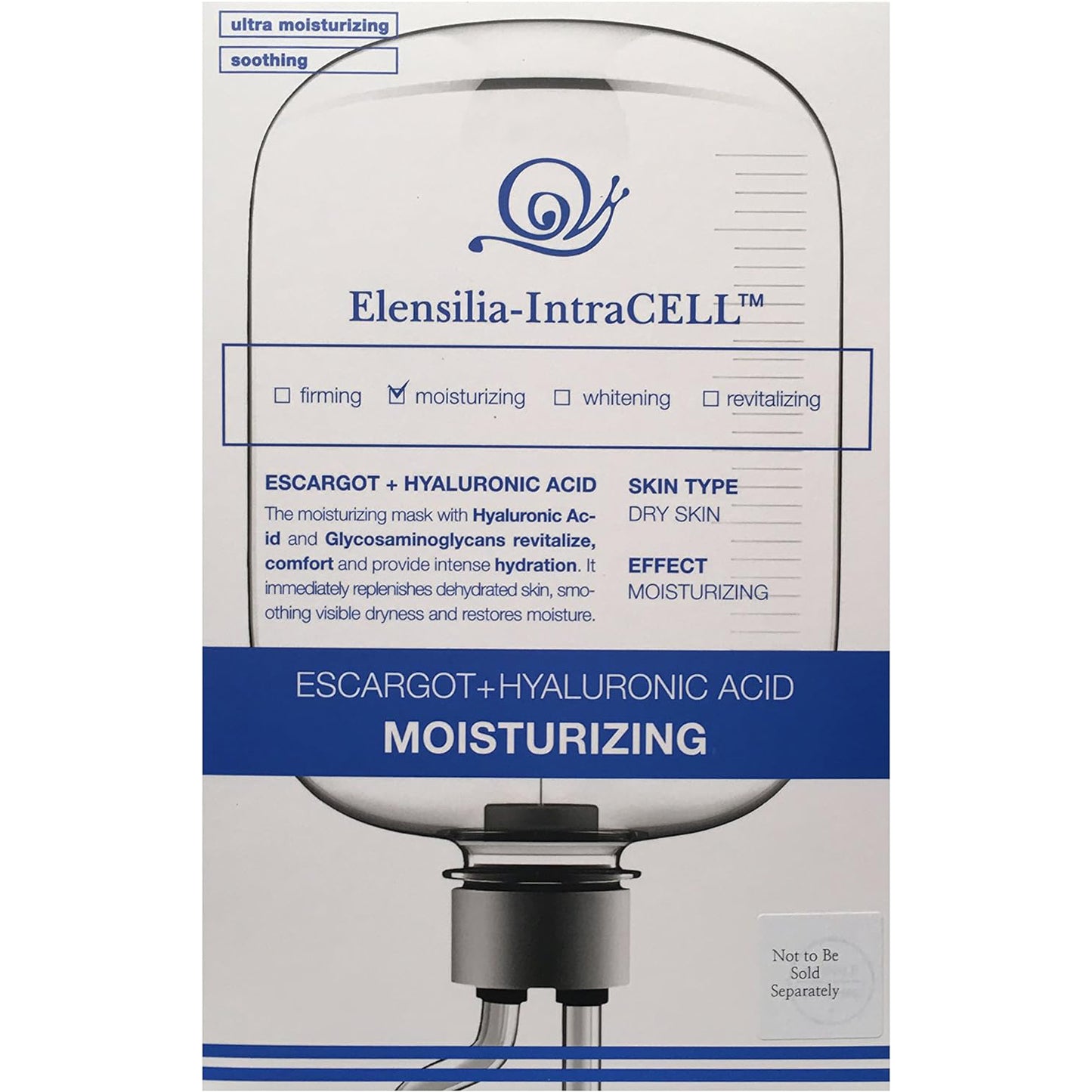 ELENSILIA IntraCELL Moisturizing Escargot (Snail) + Hyaluronic Acid Mask