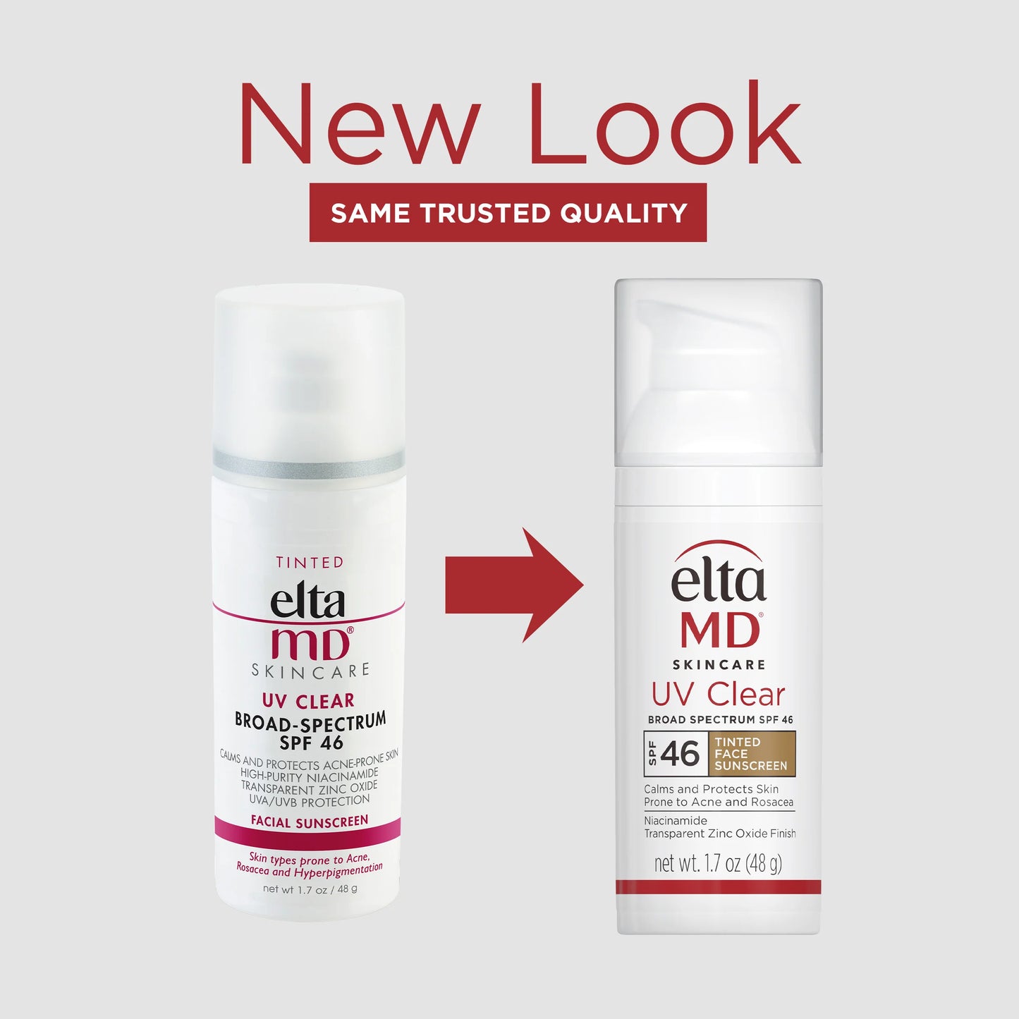ELTAMD UV Clear Tinted, Protector Solar Facial con Color SPF 46, 48gr