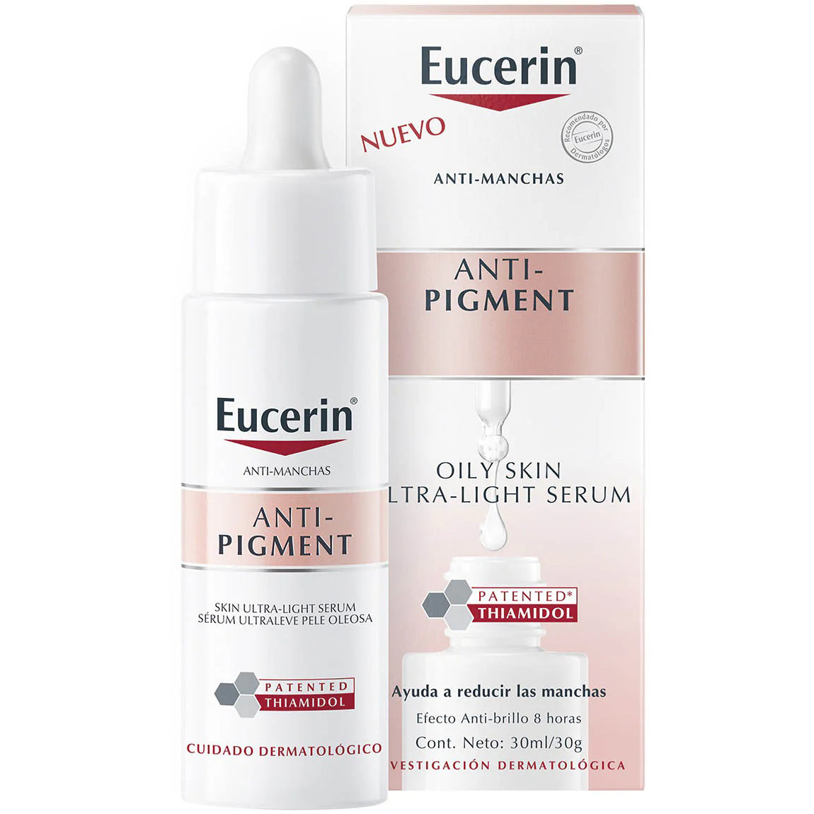 EUCERIN Anti-Pigment Suero Despigmentante Ultra Ligero para Piel Grasa, 30ml