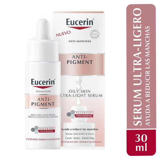 EUCERIN Anti-Pigment Suero Despigmentante Ultra Ligero para Piel Grasa, 30ml