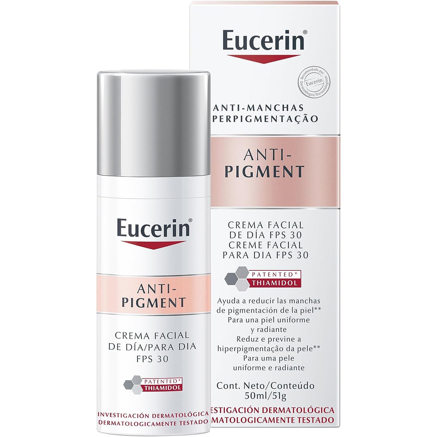 EUCERIN Anti-Pigment Crema Facial De Día Anti-Manchas FPS 30, 50ml