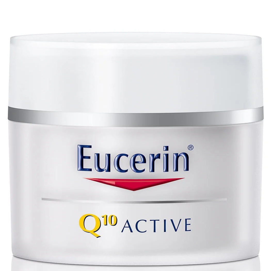 EUCERIN Q10 ACTIVE Crema Facial de Día Antiarrugas para Piel Seca SPF 15, 50ml