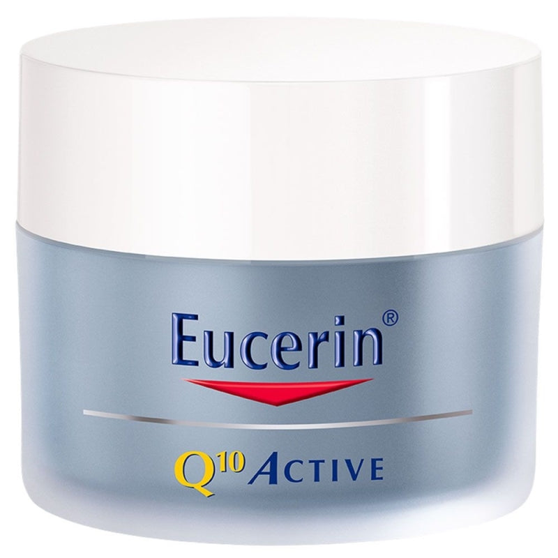 EUCERIN Q10 ACTIVE Crema Facial de Noche Antiarrugas Piel Sensible, 50ml