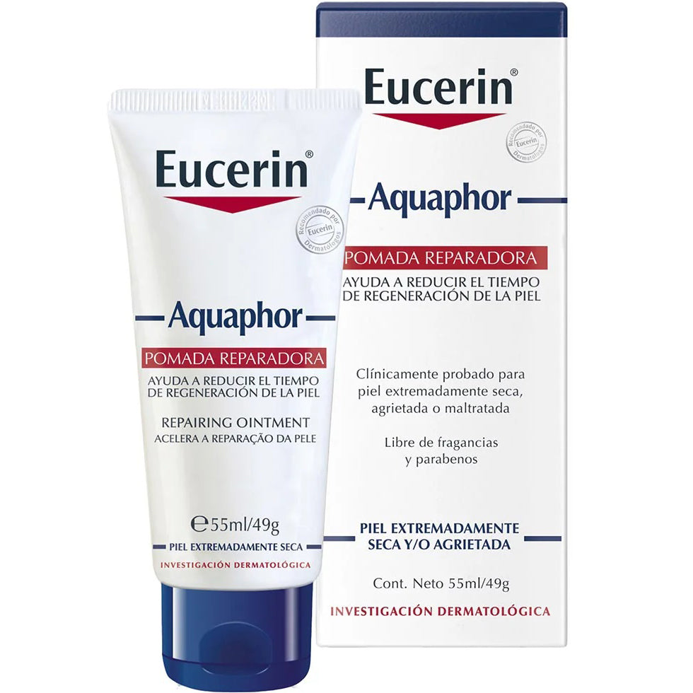 EUCERIN Aquaphor Pomada Reparadora para Piel Seca y Agrietada, Tubo 50ml