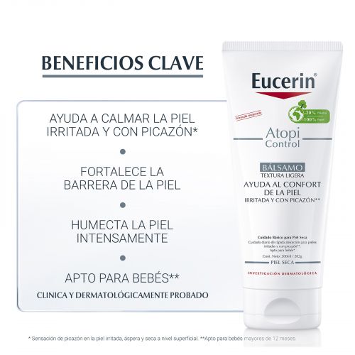 EUCERIN AtopiControl Bálsamo para piel con Dermatitis Atópica, 200ml