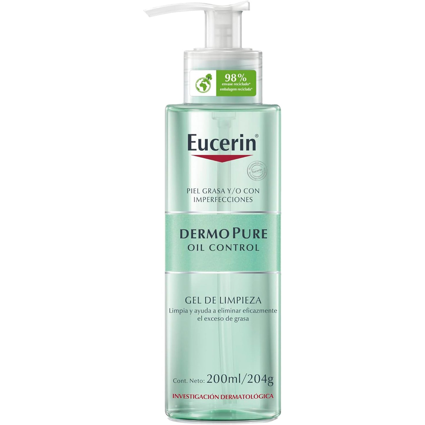 EUCERIN DermoPure Gel Limpiador Facial, Piel Grasa con Imperfecciones, 200ml