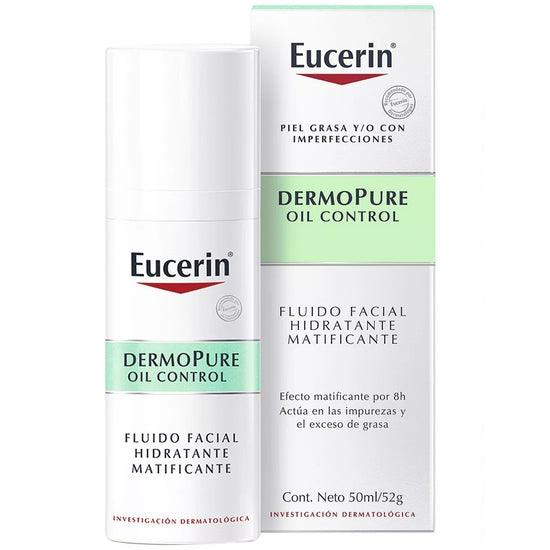 EUCERIN DermoPure Oil Control Fluido Facial Matificante Piel Grasa, 50ml